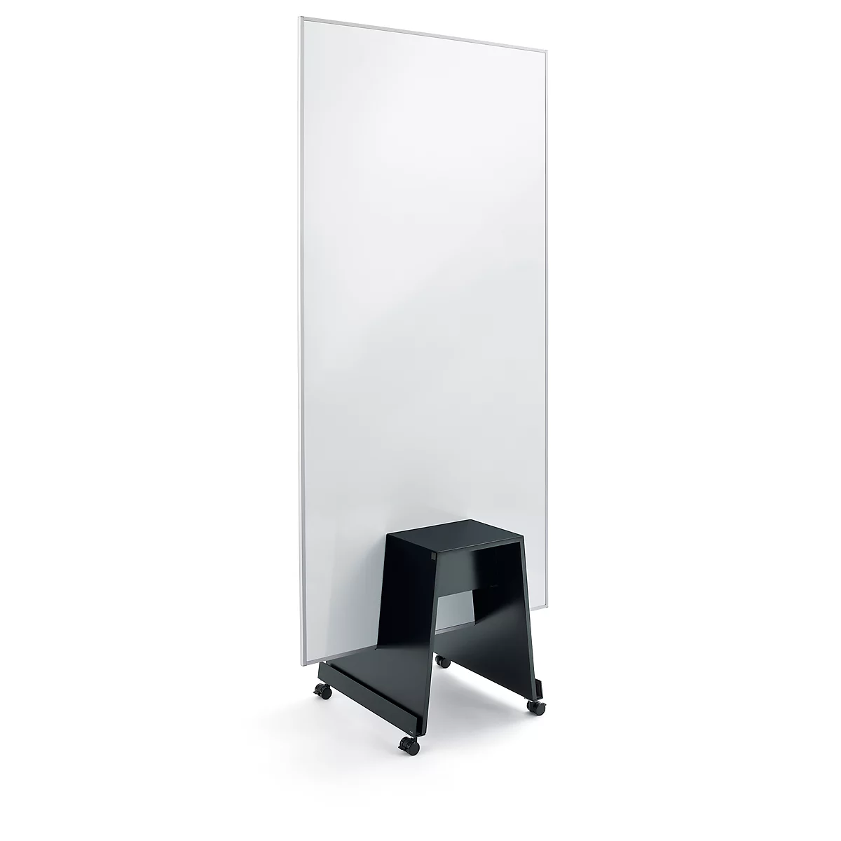 Whiteboard Sigel Business meet up, Metall weiss lackiert, magnethaftend, mobil, B 900 x H 1800 mm