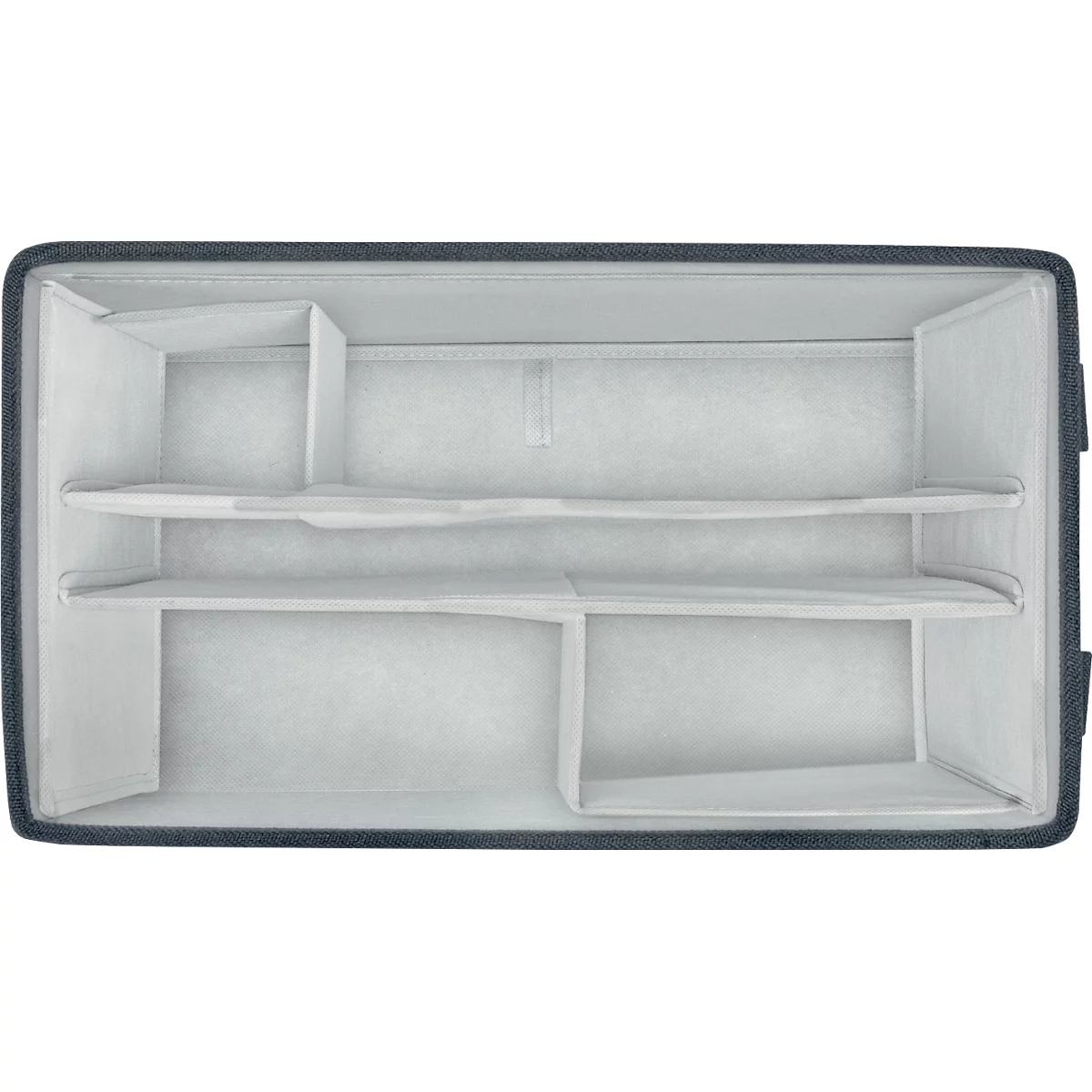 Whiteboard-Zubehörtasche Nobo, mit Inhalt, magnetischer Deckel, zusammenklappbar, bis 8 kg, B 299 x T 355 x H 230 mm, Recyclingstoff, anthrazitgrau