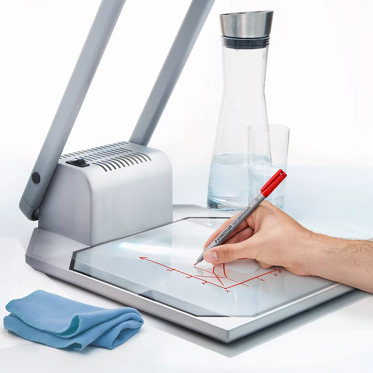 Whiteboardmarker Staedtler Lumocolor® 316, Strichstärke F, abwischbar & wasserlöslich, schnell trocknend, nachfüllbar, Clip, farbsortiert, 10 Stück