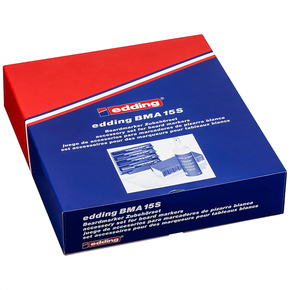Whiteboards toebehorenset edding e-BMA 15S, 27 delen, voor schrijven & reinigen