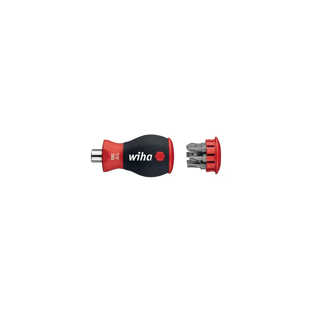 Wiha Bit-Set Stubby, Sternprofil, Aufbew. Kunststoffbeutel, 7-teilig, inkl. Magazinbithalter