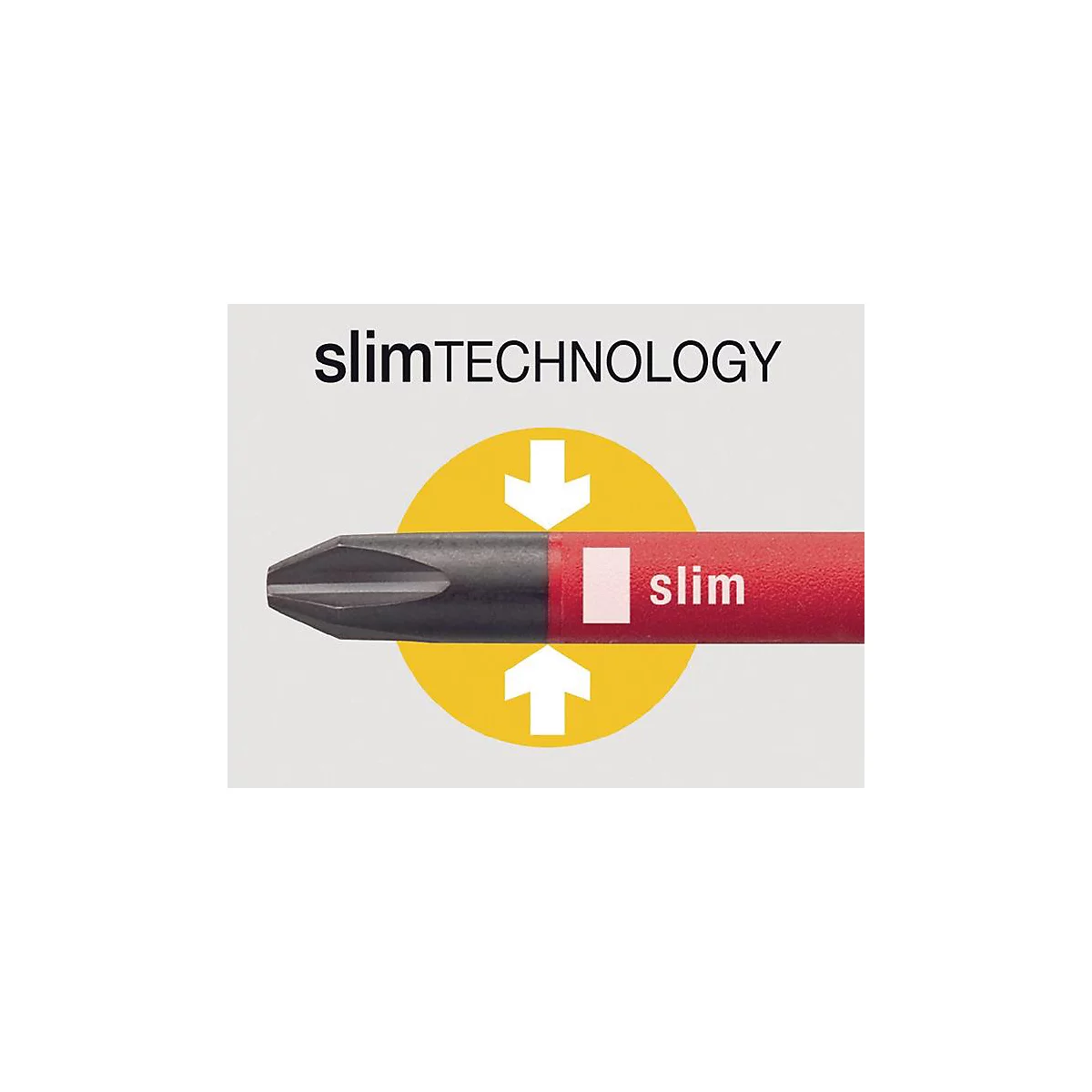 WIHA VDE-schroevendraaier 3201 slimFix, snijbreedte 6,5 mm, bladlengte 150 mm, geïsoleerd, IEC 60900 getest