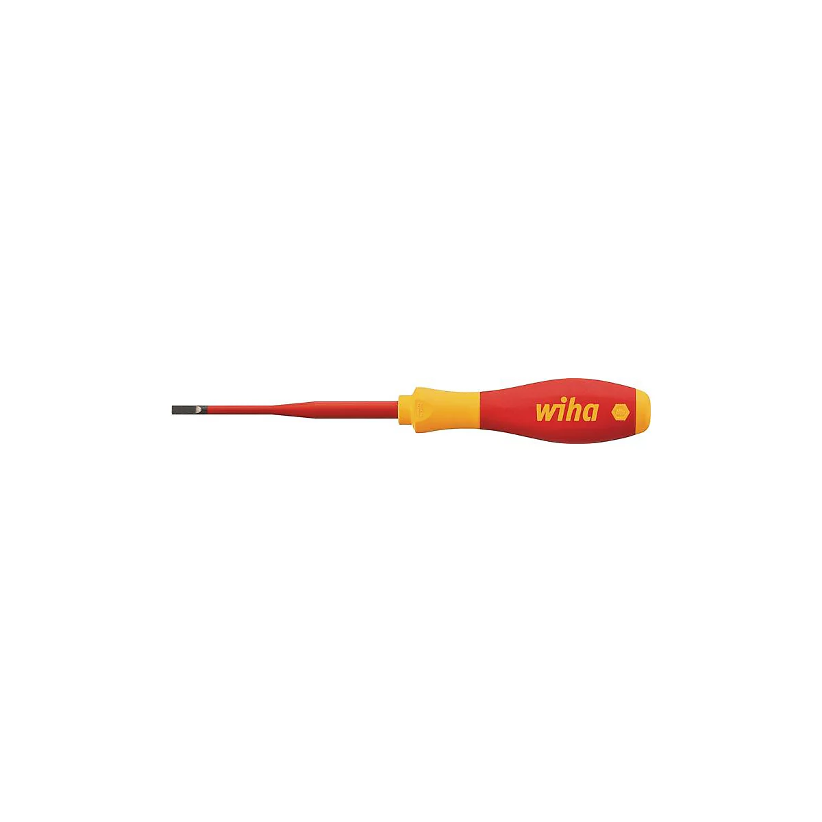 WIHA VDE-schroevendraaier 3201 slimFix, snijrand B 3,5 mm, blad L 100 mm, geïsoleerd, IEC 60900 getest