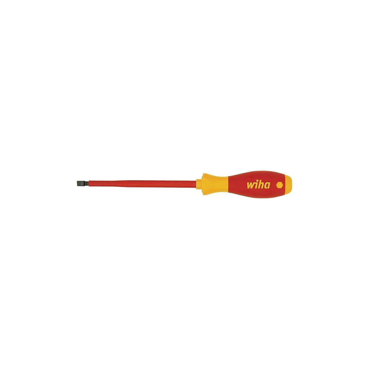 WIHA VDE-schroevendraaier 320N, sleuf 4 mm, klinglengte 100 mm, chroom-vanadium-molybdeenstaal, IEC 60900 getest