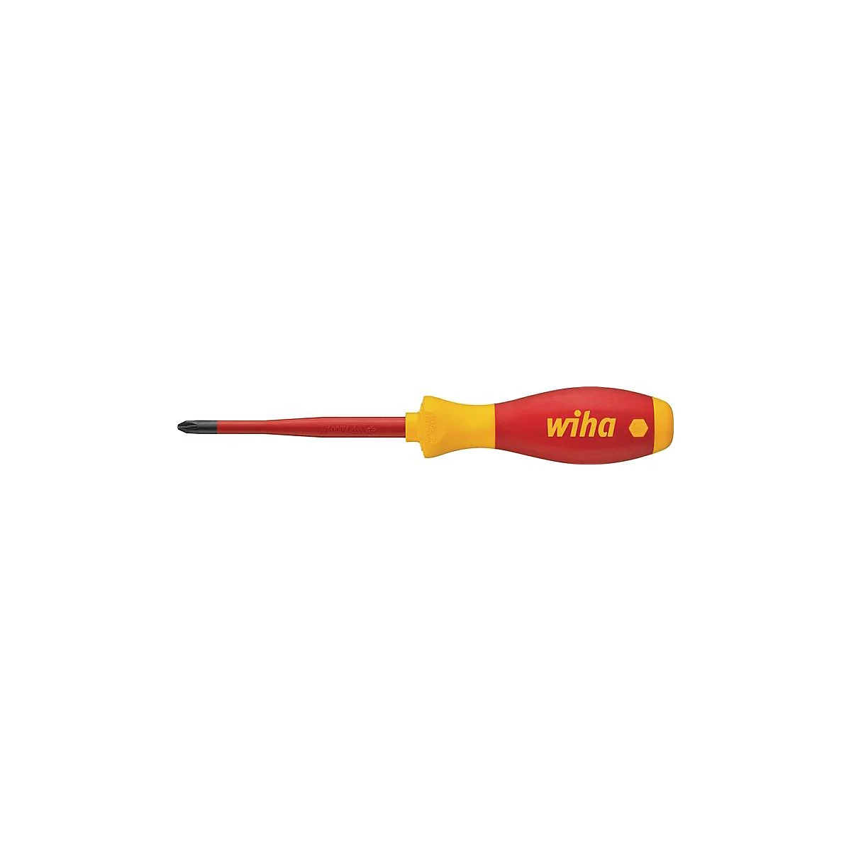 WIHA VDE-schroevendraaier 3211 slimFix, PH 2, klinglengte 100 mm, geïsoleerd, IEC 60900, chroom-vanadium-molybdeenstaal
