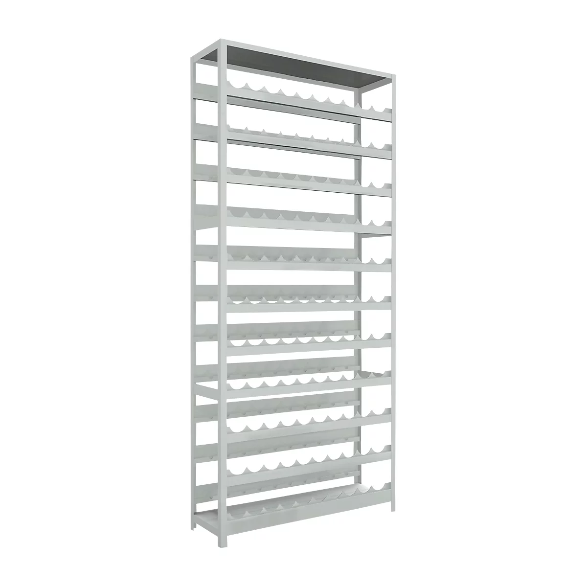 Wijnflessenrek, schroefsysteem, 11 inzetstukken