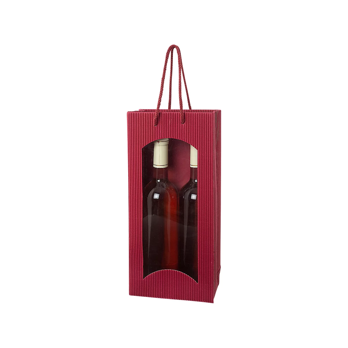 Wijntas "Open Golven”, 2 stuks, bordeaux, 20 stuks