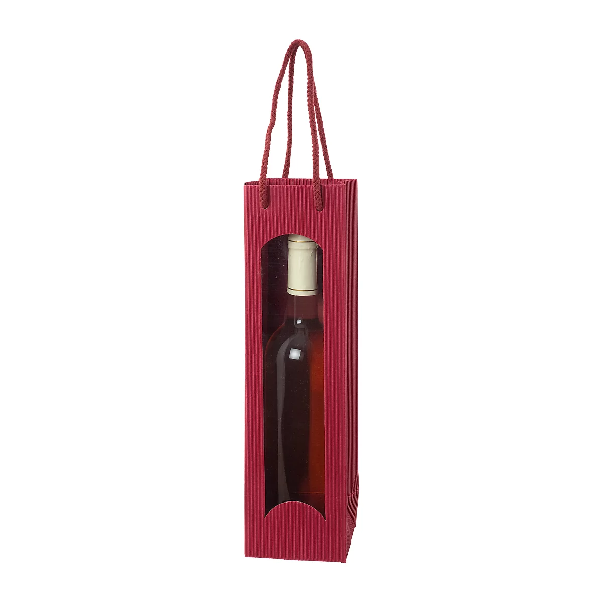 Wijntas "Open Golven”, per stuk, bordeaux, 20 stuks