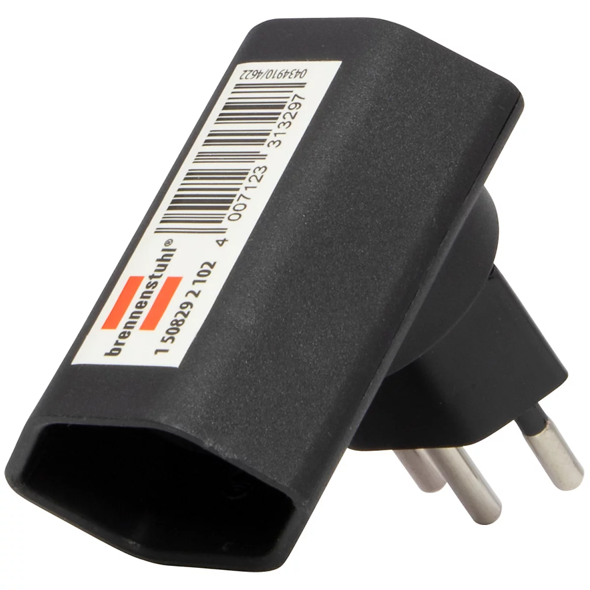 Winkeladapter brennenstuhl® cleverLINE, um 300° drehbar, IP20, L 60 x B 65 x T 42 mm, Kunststoff, schwarz