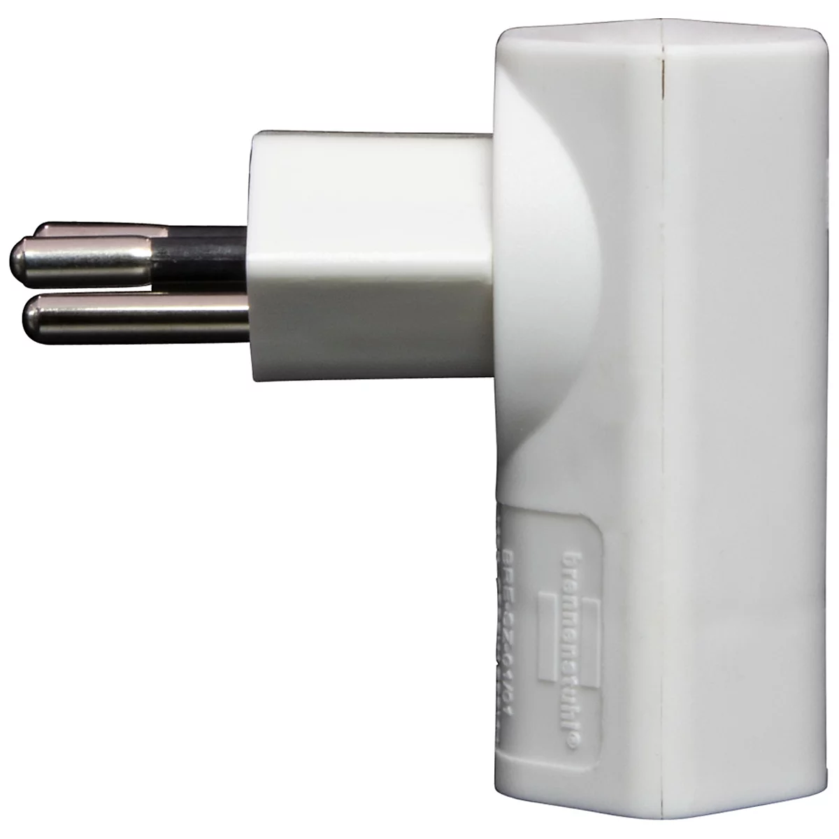 Winkeladapter brennenstuhl® cleverLINE, um 300° drehbar, IP20, L 60 x B 65 x T 42 mm, Kunststoff, weiss
