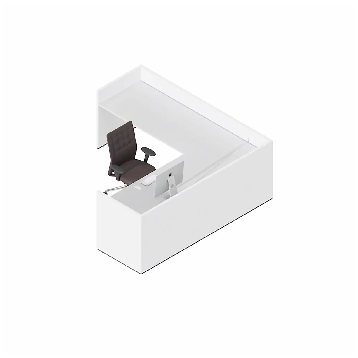 Winkeltheke Basic C, B 2476 x T 2476 mm (gesamt)