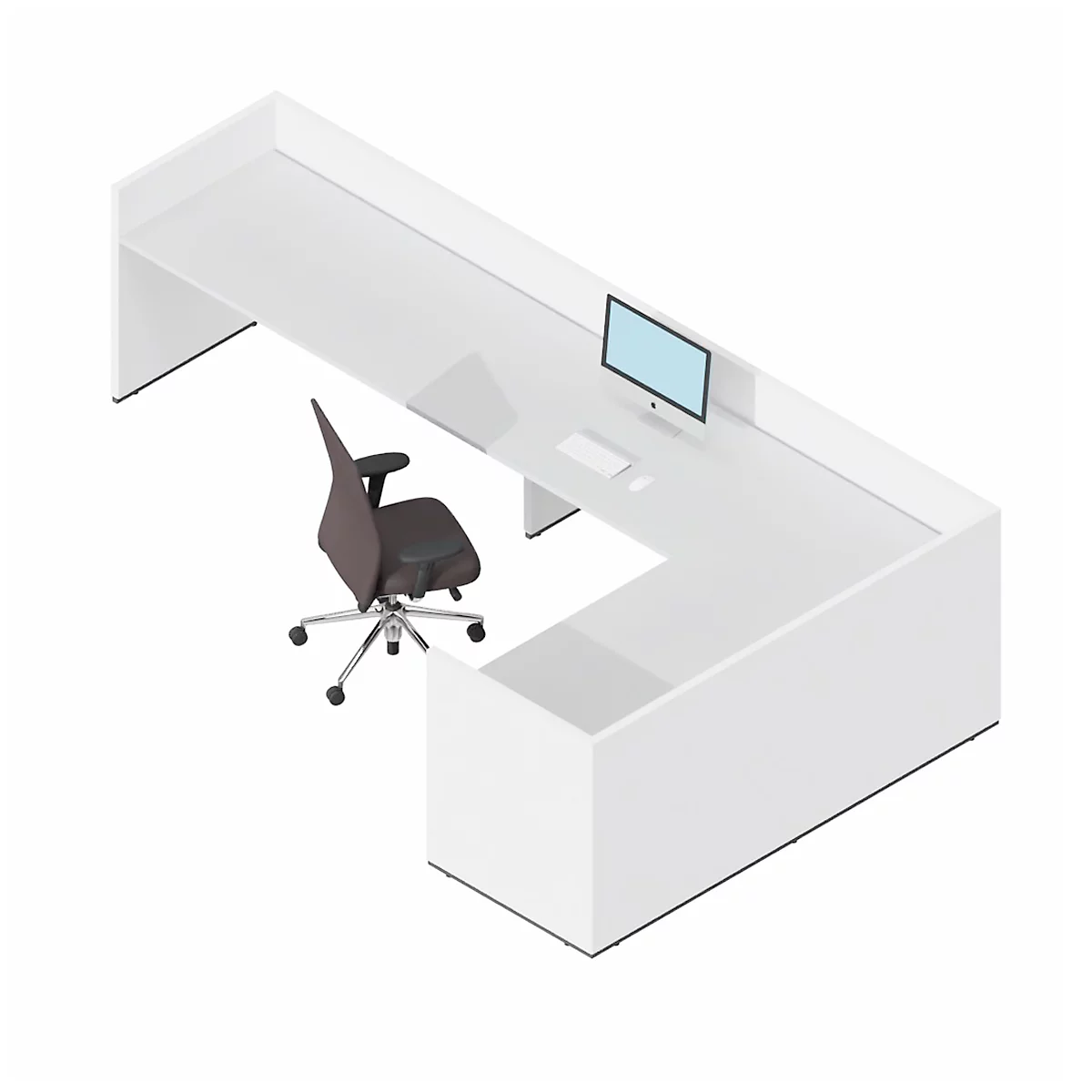 Winkeltheke Basic C, B 3676 x T 2476 mm (gesamt)