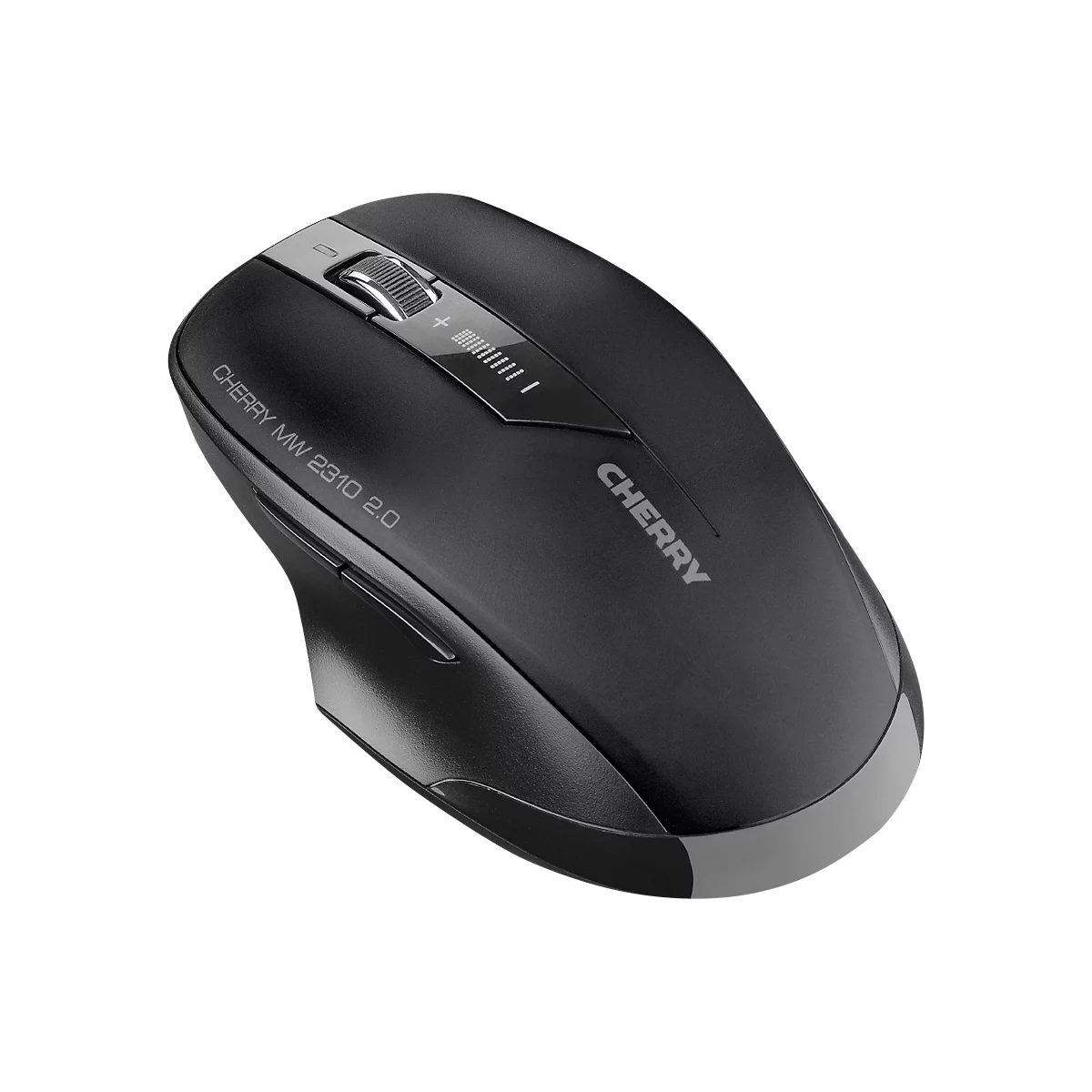 Wireless-computermuis Cherry MW 2310 2.0, voor rechts- & linkshandigen, ergonomisch, bereik 10 m, zwart
