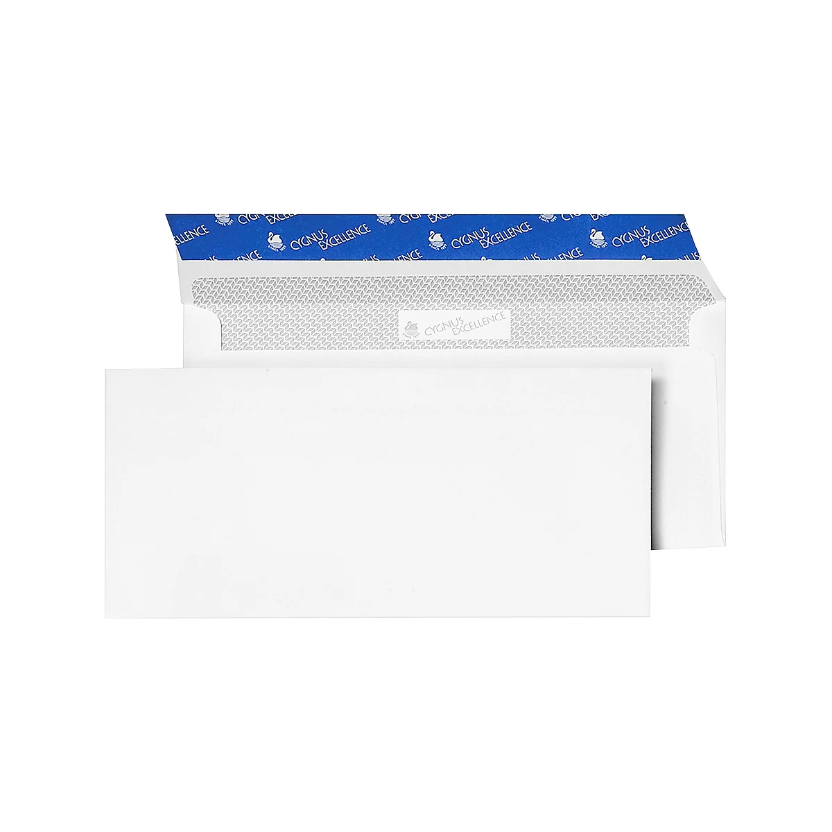 Witte enveloppen, 110 x 220 mm (DL), 80 g/m², zonder venster, 1000 stuks