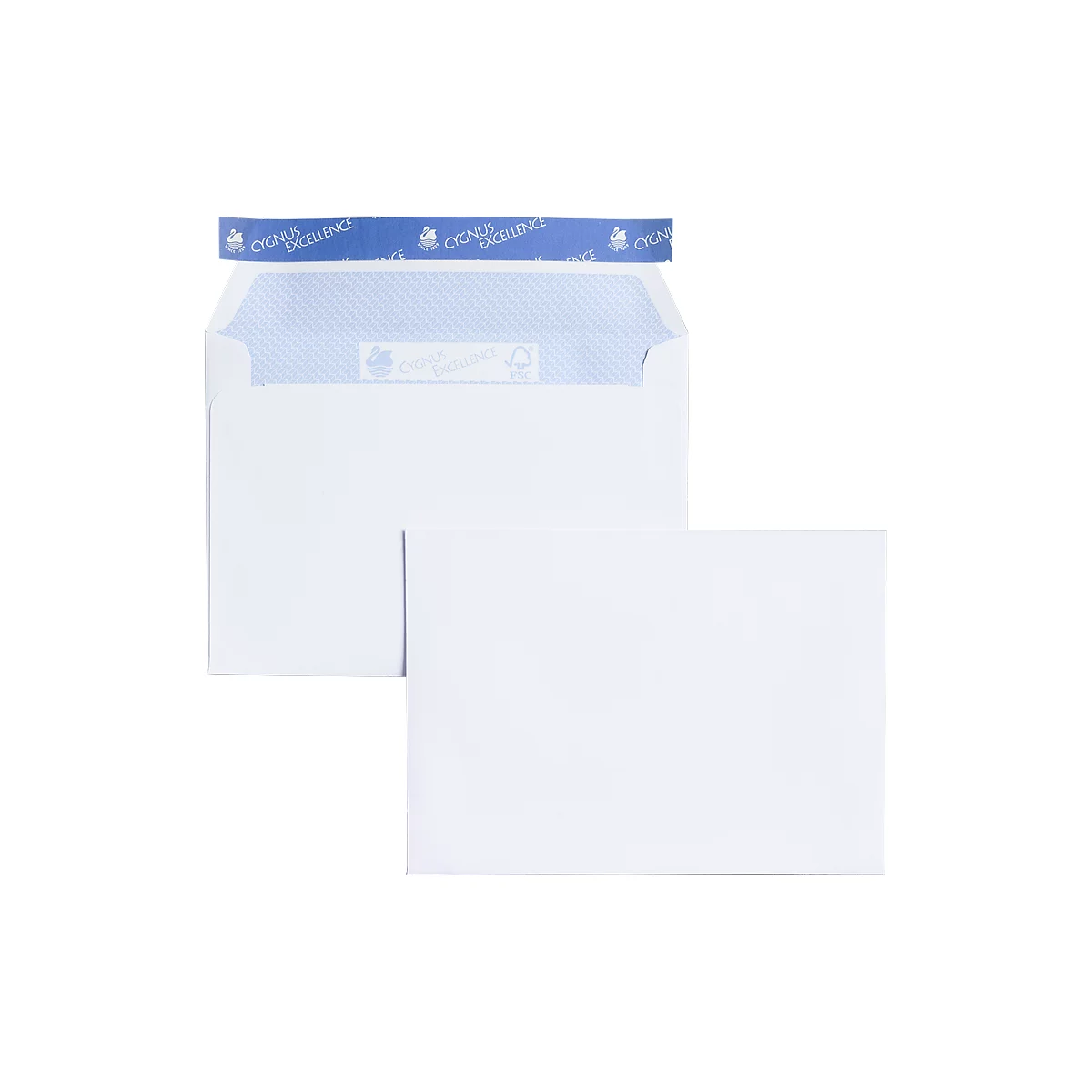 Witte enveloppen. 114 x 162 mm (C6), 100 g/m²,zonder venster, 500 stuks