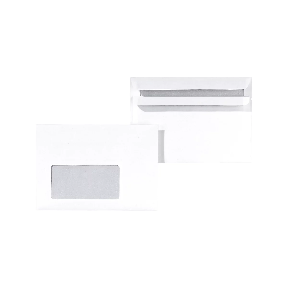Witte enveloppen,114 x 162 mm (C6, met venster, zelfklevend, 1000 stuks
