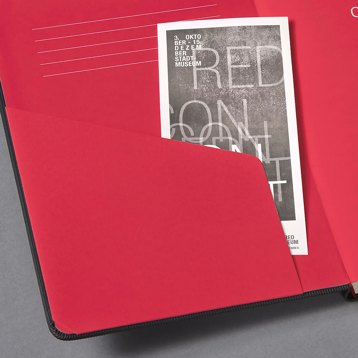 Wochenkalender Sigel Conceptum 2026 C2608, A5, 192 Seiten, 1 Jahr, 2 Seiten für je 1 Woche, PEFC®-Papier/Kunststoff, rot-schwarz