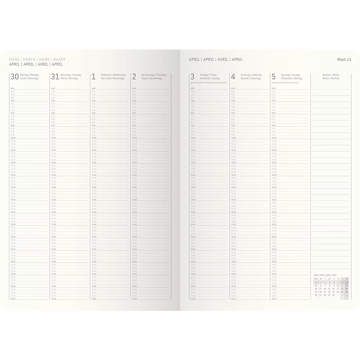 Wochenkalender Sigel Conceptum 2026 C2618, A4+, 192 Seiten, 1 Jahr, 2 Seiten für je 1 Woche, PEFC®-Papier/Kunststoff, schwarz