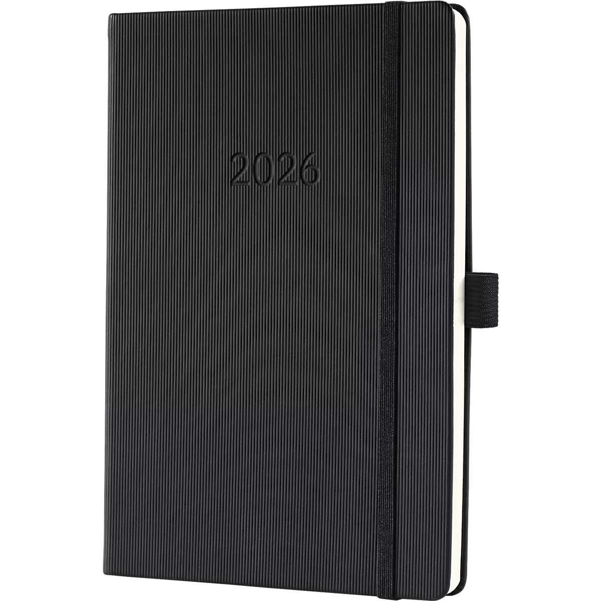 Wochenkalender Sigel Conceptum 2026 C2619, A5, 192 Seiten, 1 Jahr, 2 Seiten für je 1 Woche, PEFC®-Papier/Kunststoff, schwarz