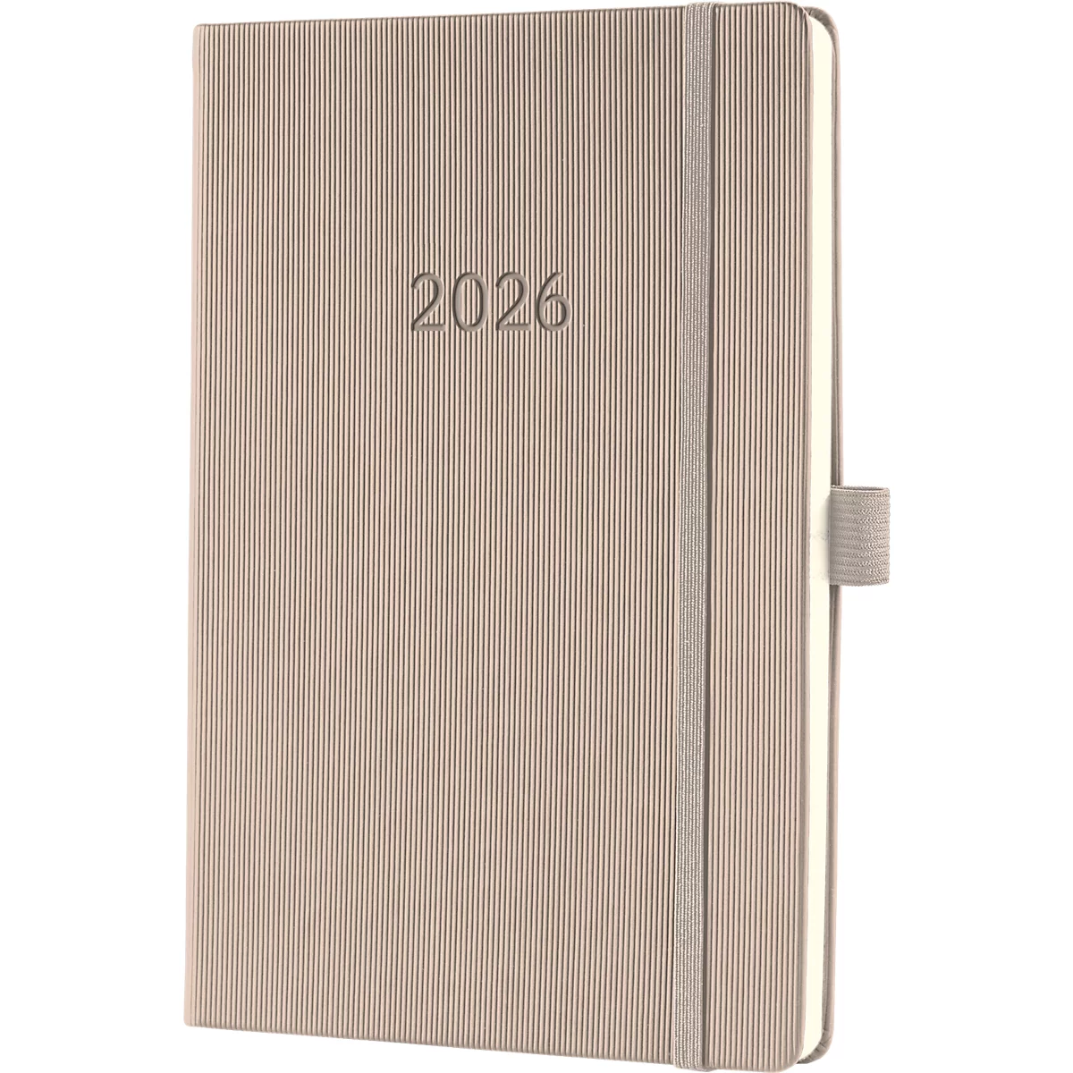 Wochenkalender Sigel Conceptum 2026 C2660, A5, 192 Seiten, 1 Jahr, 2 Seiten für je 1 Woche, PEFC®-Papier/Kunststoff, taupe
