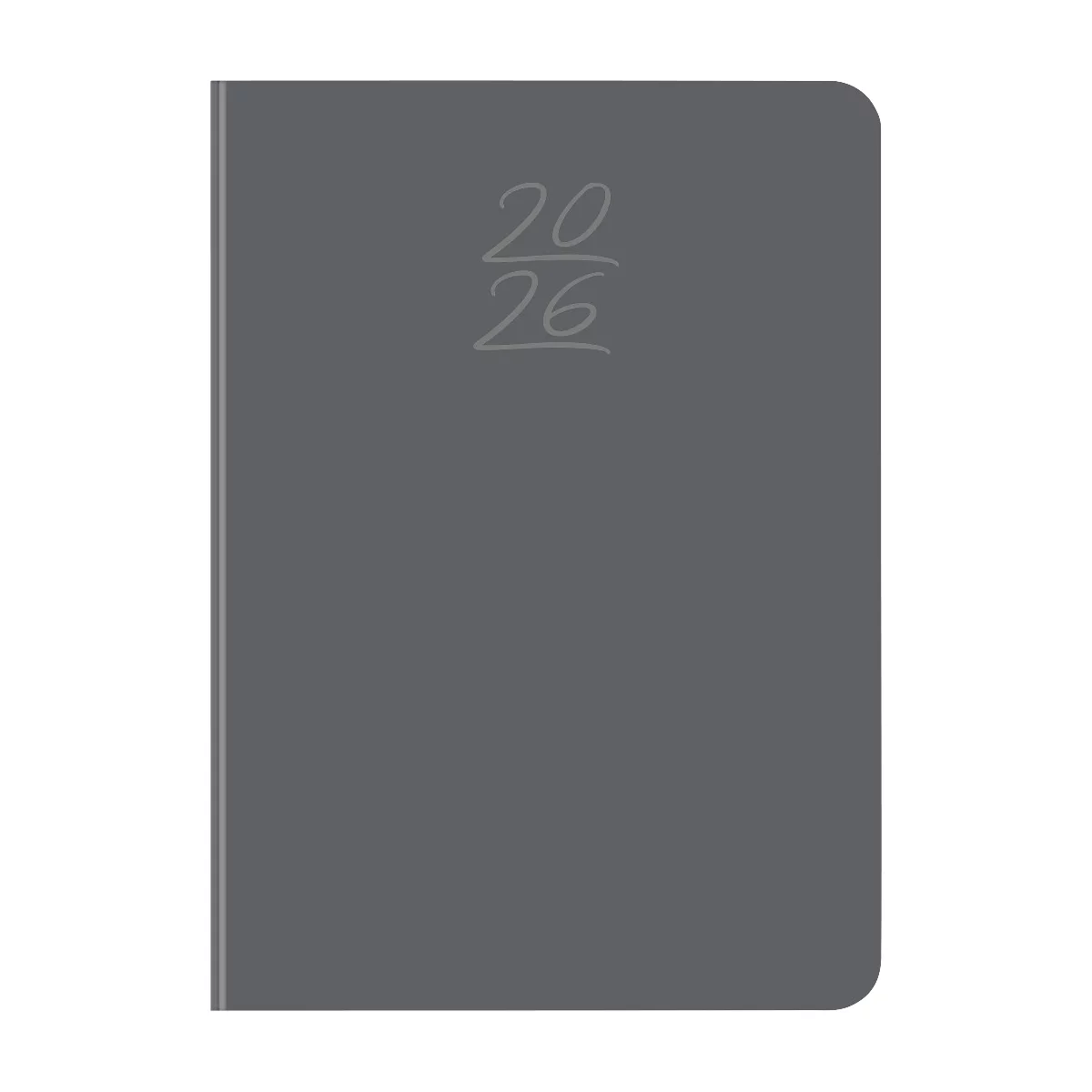 Wochenplaner Korsch Colour 2026, 160 Seiten, B 110 x H 155 mm, Papier/Kunststoff, anthrazit