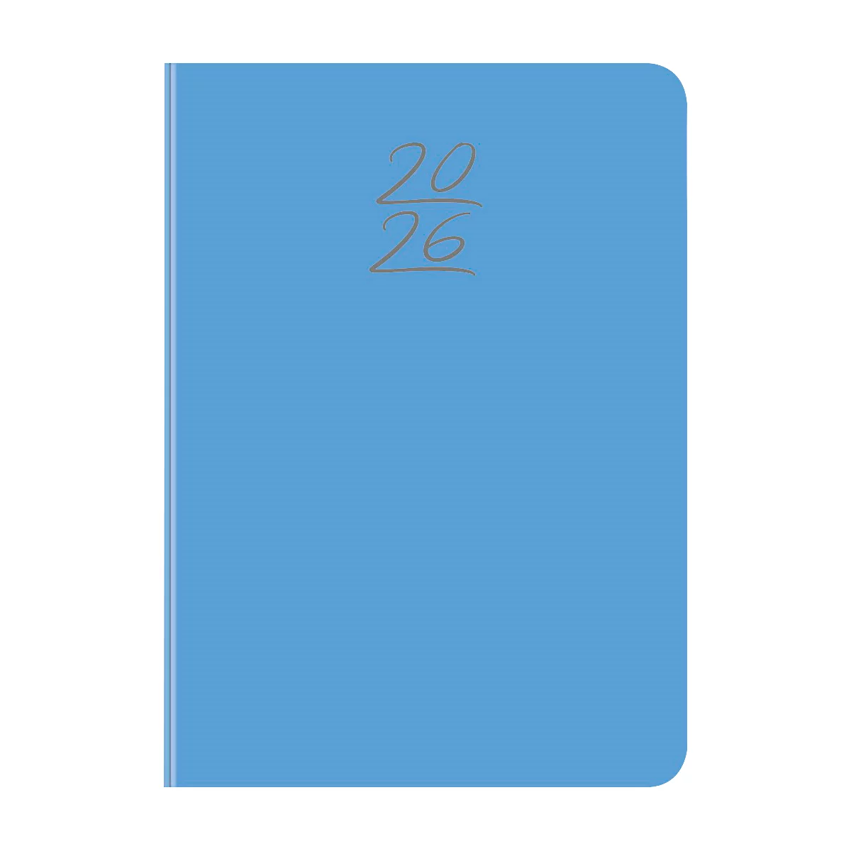 Wochenplaner Korsch Colour 2026, 160 Seiten, B 110 x H 155 mm, Papier/Kunststoff, blau
