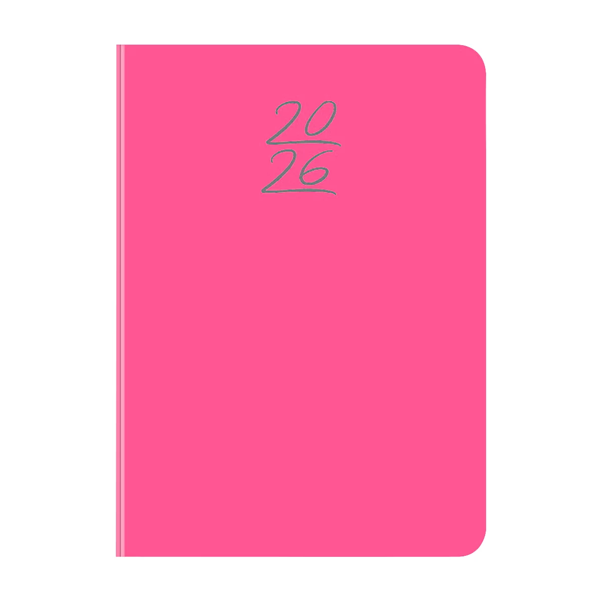Wochenplaner Korsch Colour 2026, 160 Seiten, B 110 x H 155 mm, Papier/Kunststoff, pink