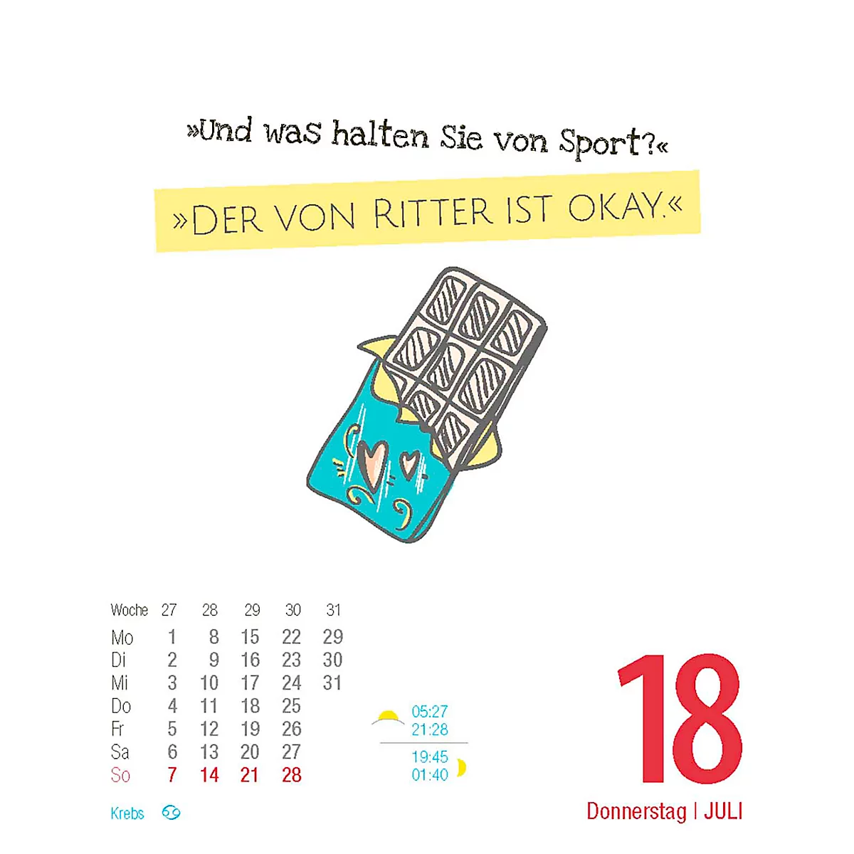 Wochentag-Kalender Korsch Visual Words 2024, 1 Seite je Wochentag, 120 