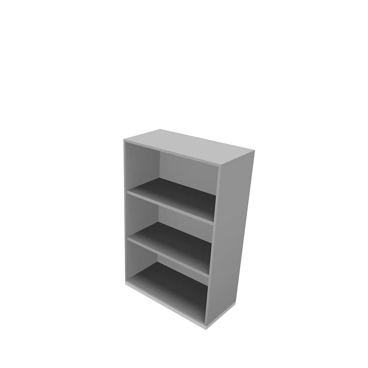 X-TIME-WORK shelving, 3 AA, 860 x 430 x 1310 mm, aluminium