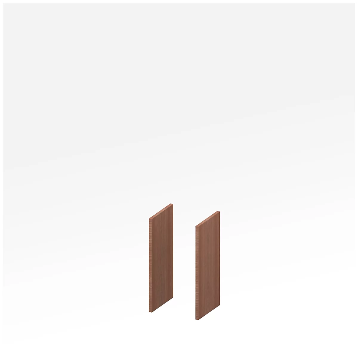 X-TIME-WORK side panels, 2 pcs., small W 38/30 mm, Canaletto walnut finish