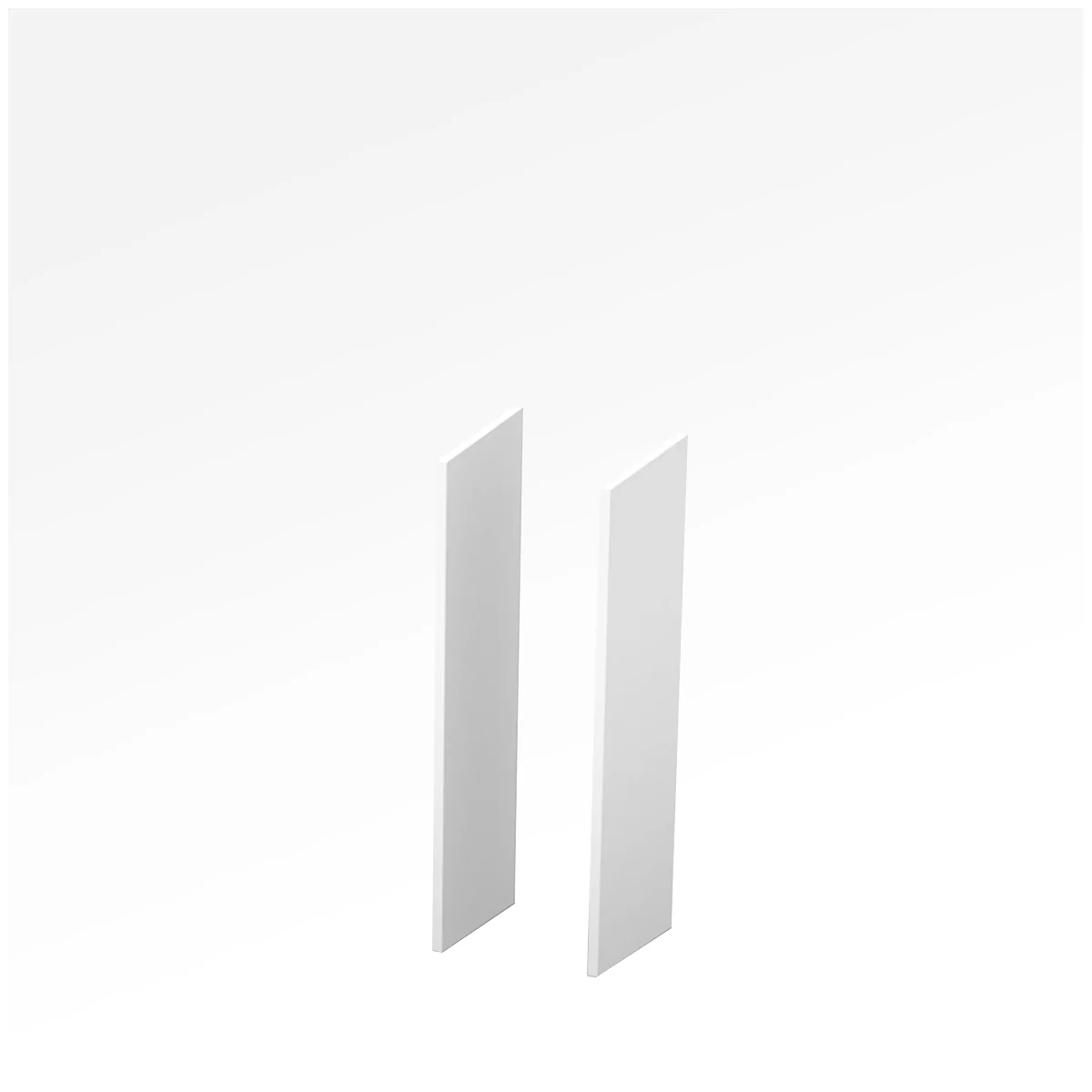 X-TIME-WORK Side Panels, 2 pieces, medium An 38/30 mm, white