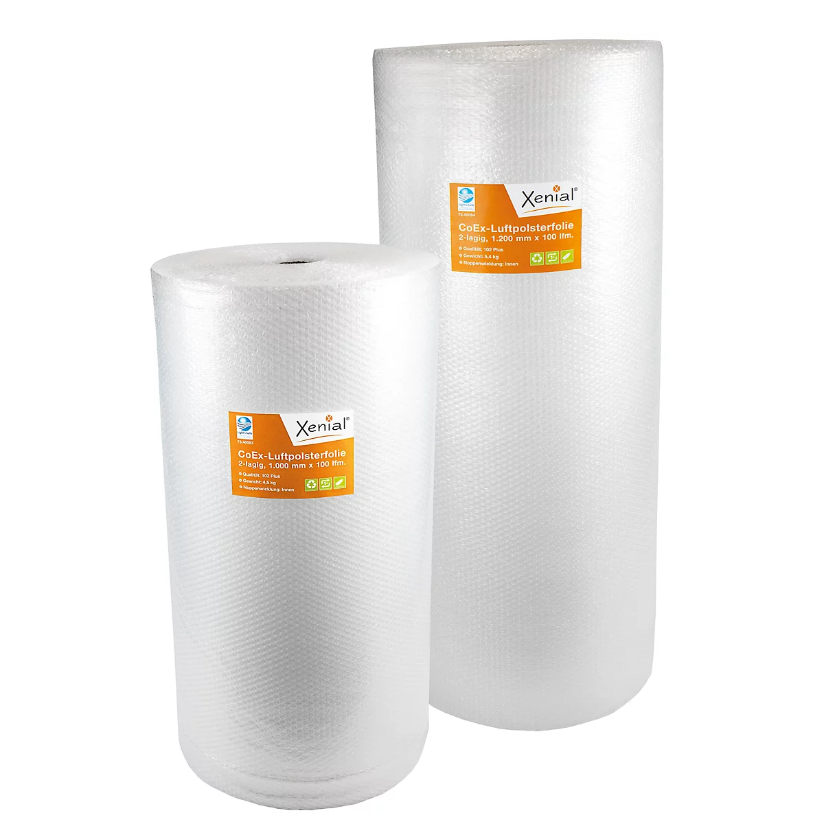 Xenial CoEx noppenfolie, 2-laags, 50 , 100 rm, B 1000 mm, transparant
