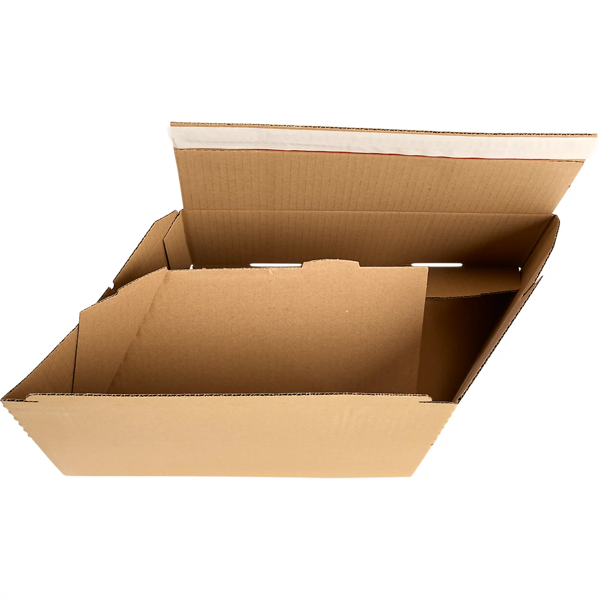 Xenial Faltkartons, 1-wellig, L 236 x B 326 x H 140 mm, bis 20 kg, braun, 20 Stück