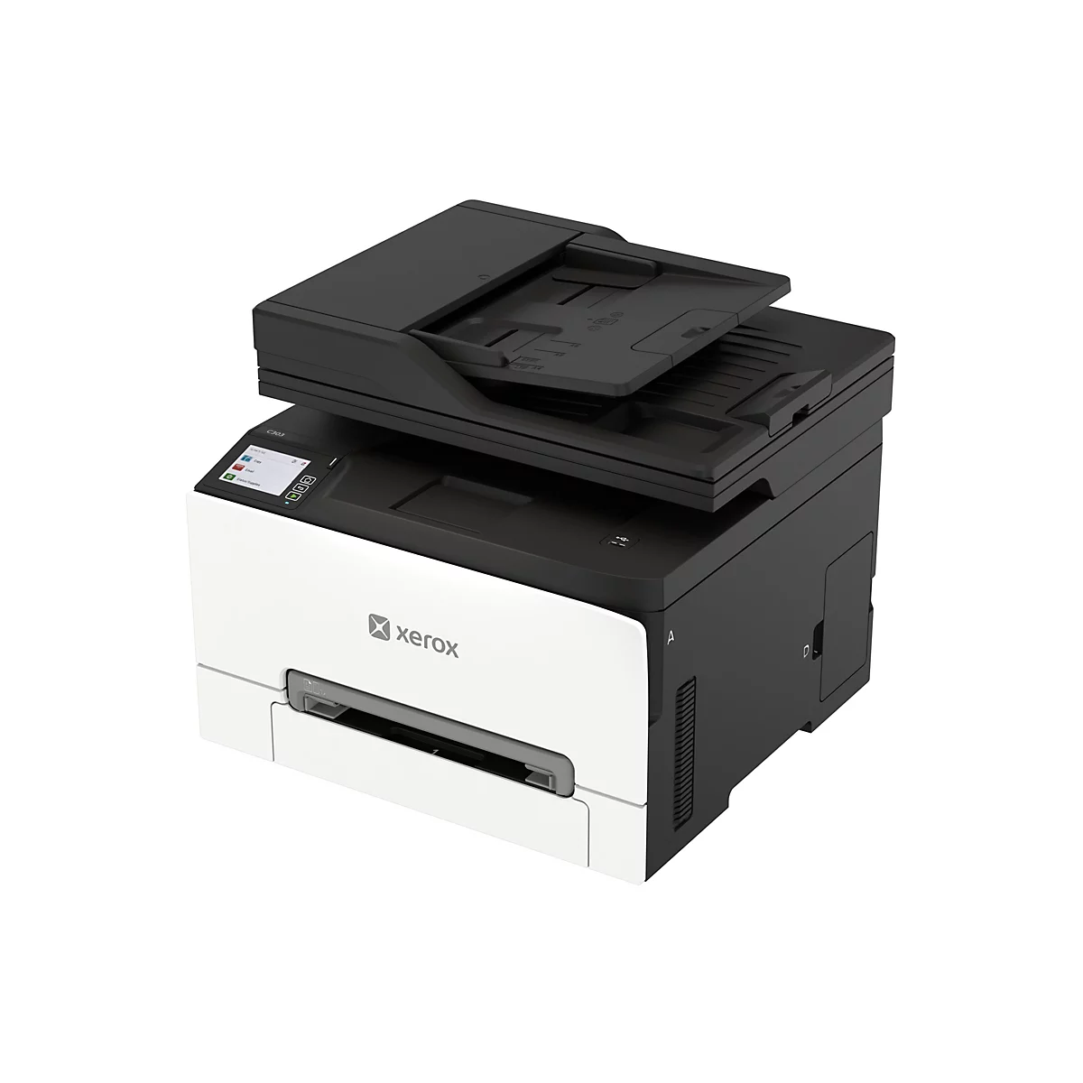 Xerox C303 Multifunktionsdrucker in Schwarz und Weiß, isoliert vor weißem Hintergrund.
