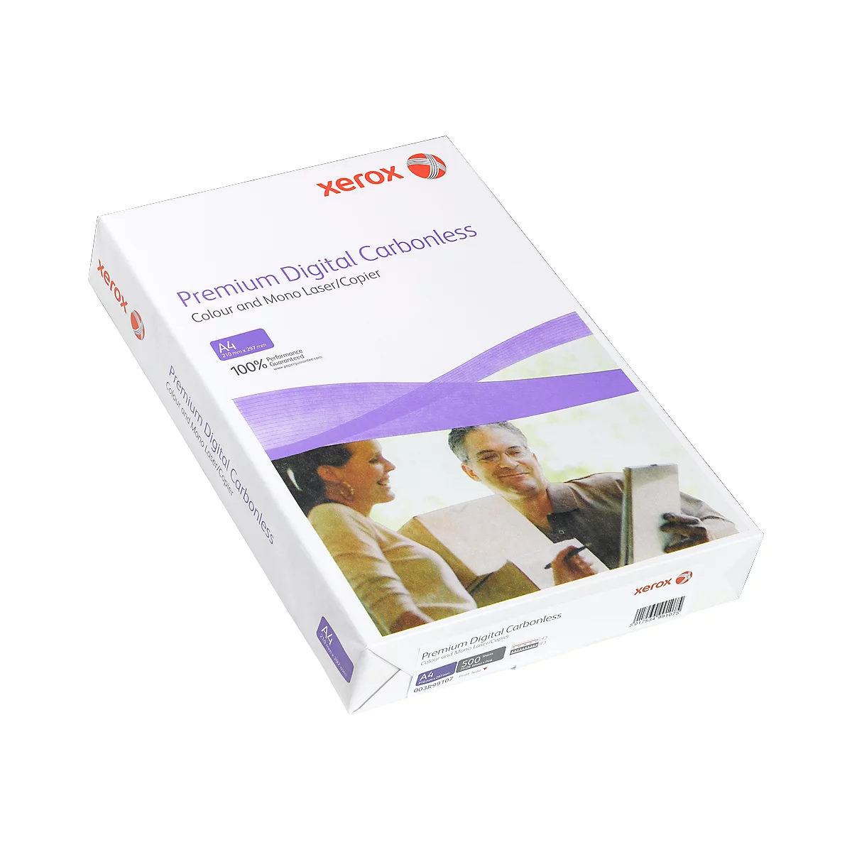 A stack of Xerox paper. Printed: Premium Digital Carbonless.