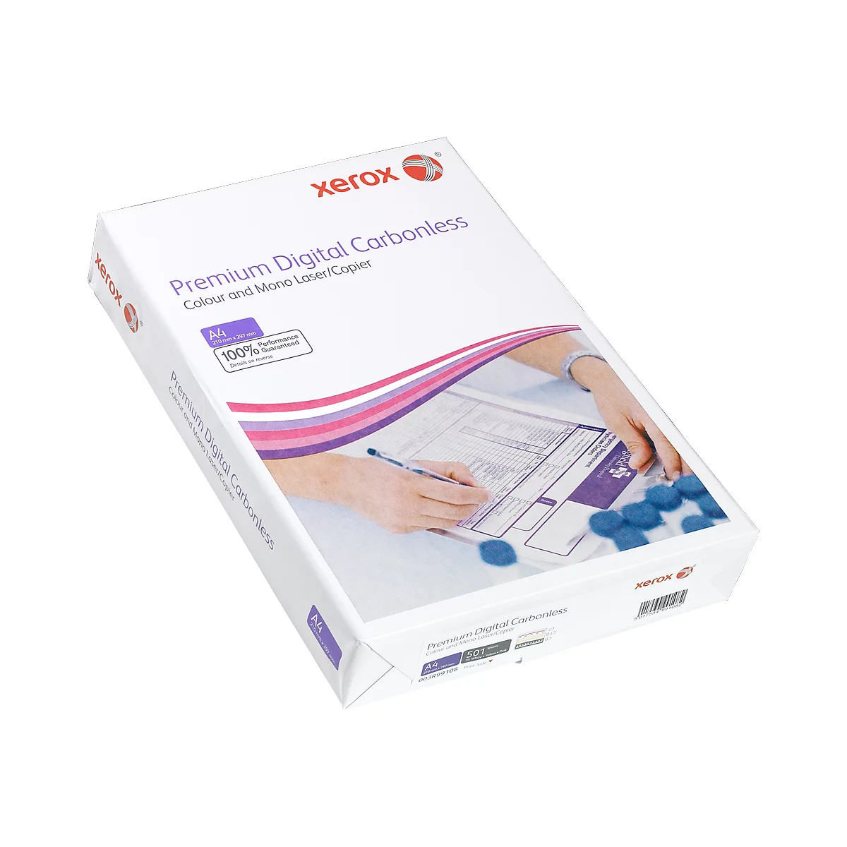 Xerox Premium Digital Carbonless Papier 003R99108, DIN A4 3-fach weiß/gelb/pink