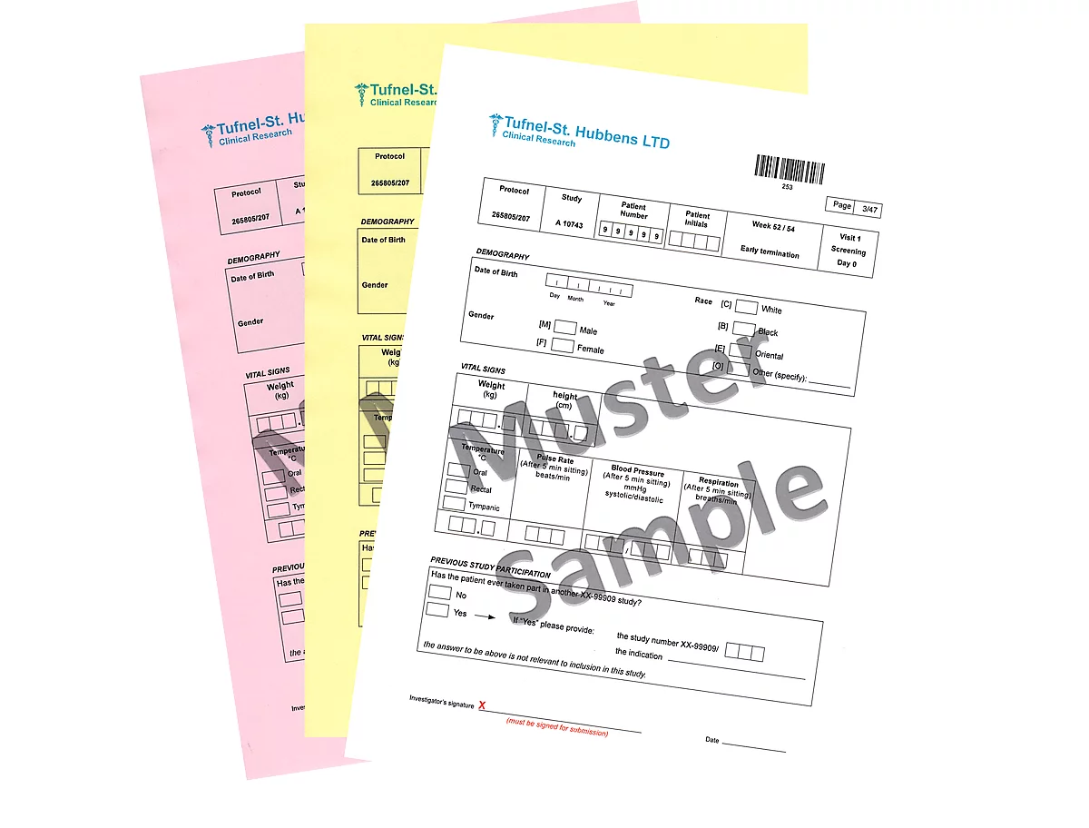 Xerox Premium Digital Carbonless Papier 003R99108, DIN A4 3-fach weiß/gelb/pink