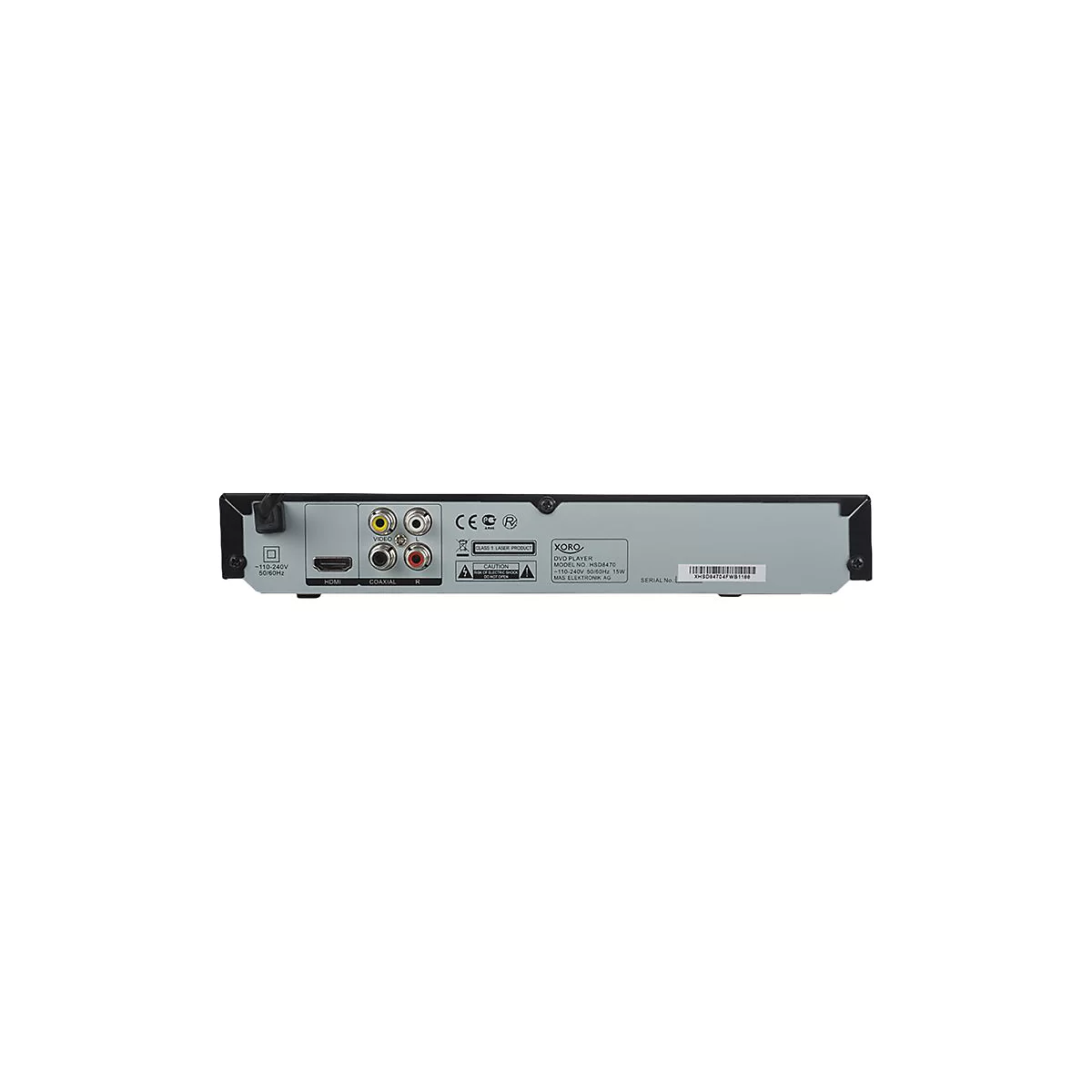 Xoro HSD 8470 - DVD-Player - Hochskalierung - Schwarz