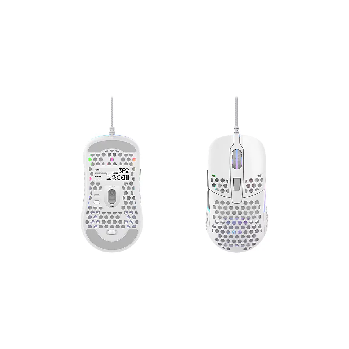 Xtrfy M42 - Maus - optisch - kabelgebunden - USB - weiß