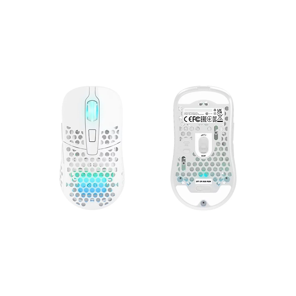 Xtrfy M42 - Maus - optisch - kabellos - 2.4 GHz - kabelloser Empfänger (USB)