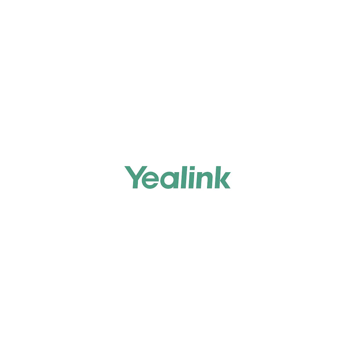 Grünes Yealink Firmenlogo auf weißem Hintergrund.