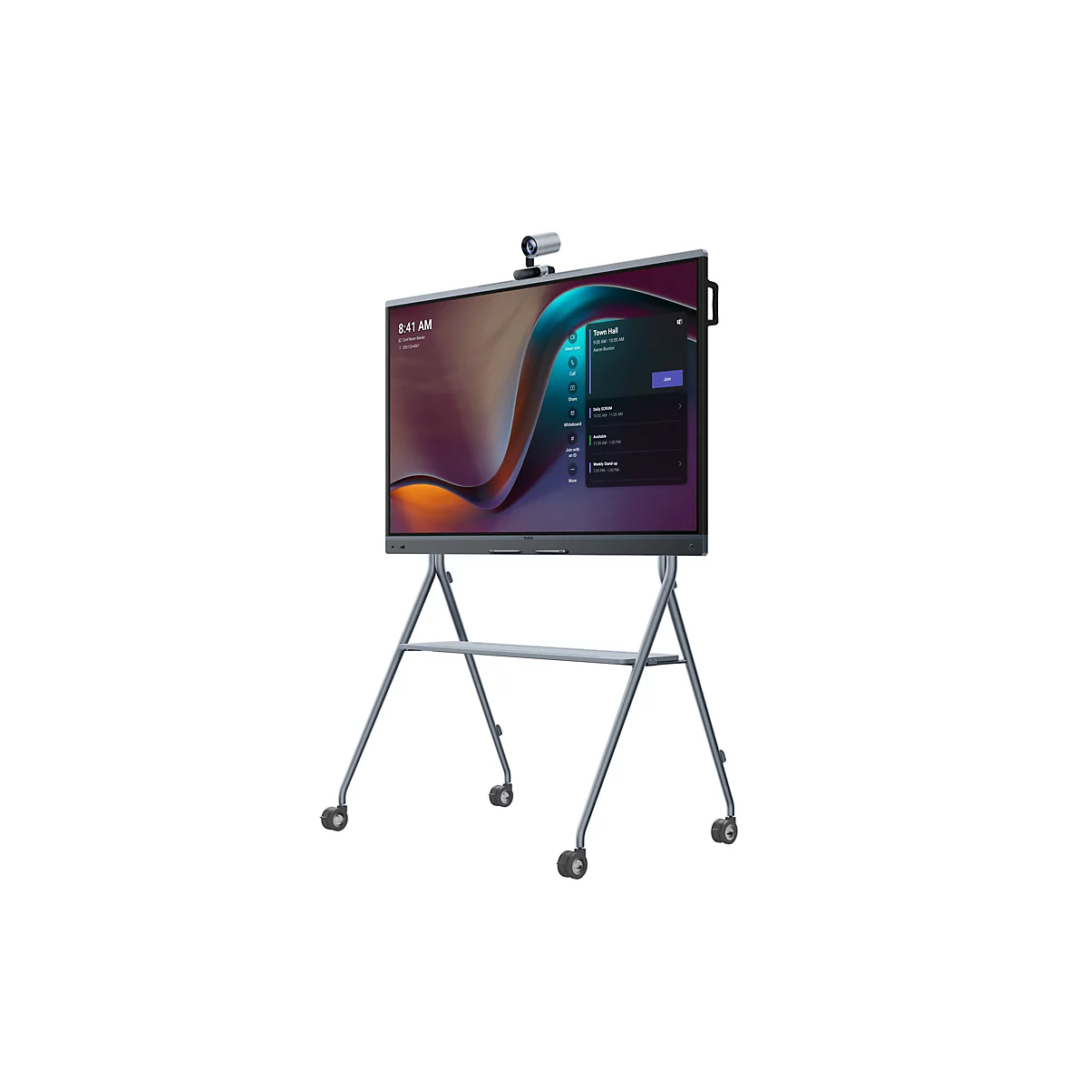 Yealink MeetingBoard 65 Pro - 165 cm (65') Diagonalklasse LCD-Display mit LED-Hintergrundbeleuchtung - interaktiv - mit integriertes, interaktives Whiteboard, Touchscreen (Multi-Touch), 4K-Kamera und 16 Mikrofon-Array - Android - 4K UHD (2160p) 38...