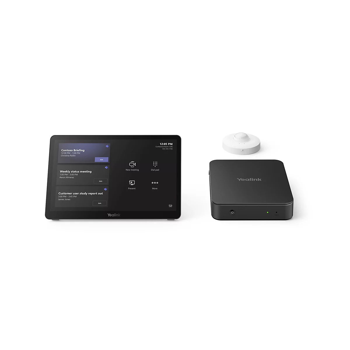 Yealink MVC Series MCoreKit-C5-MS - Kit für Videokonferenzen (MTouch Plus Touchpanel, MCore Pro Mini-PC, RoomSensor)