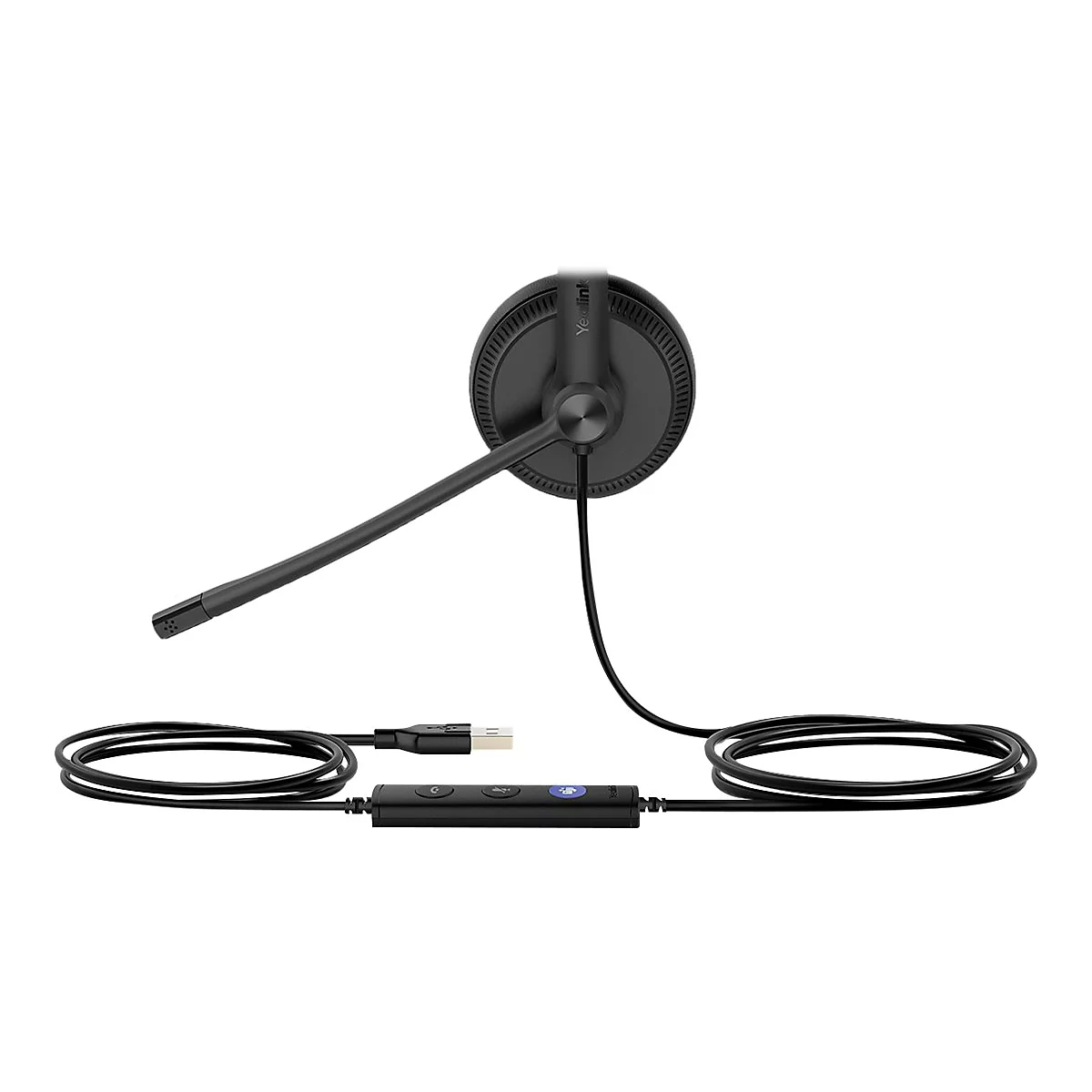 Yealink UH34 Dual - Headset - On-Ear - kabelgebunden - USB - Schwarz