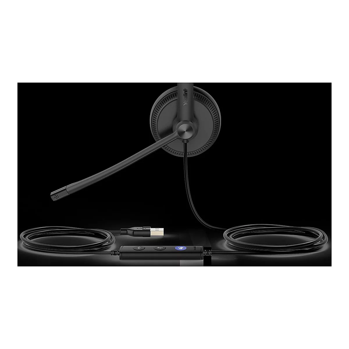 Yealink UH34 Lite Mono - Headset - On-Ear - kabelgebunden - USB - Schwarz