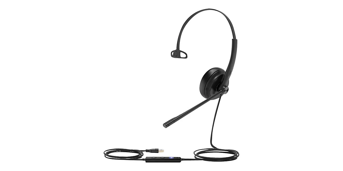 Yealink UH34 Mono Teams - Headset - On-Ear - kabelgebunden - USB - Schwarz