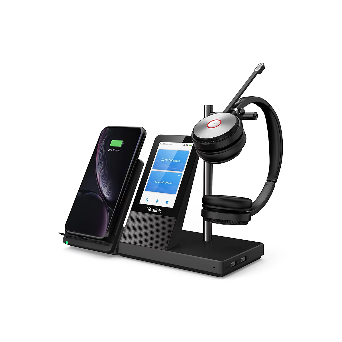 Yealink WH66 Dual UC - Workstation - Headset - ohrumschließend - DECT - kabellos