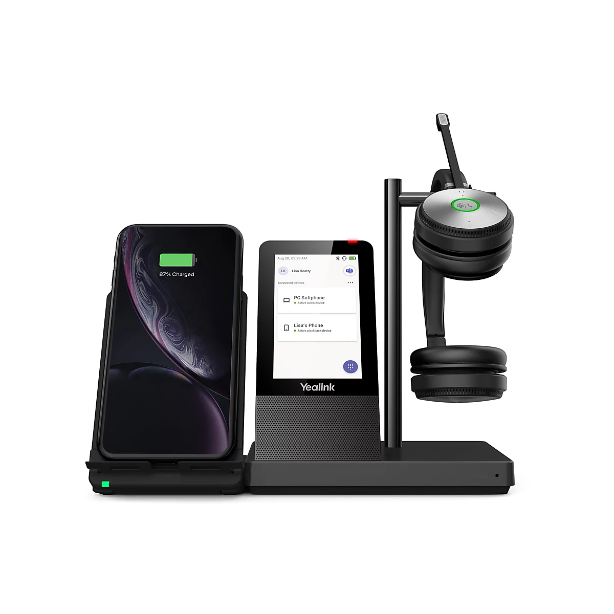Yealink WH66 Dual X - Für Microsoft Teams - Headset - ohrumschließend - DECT - kabellos