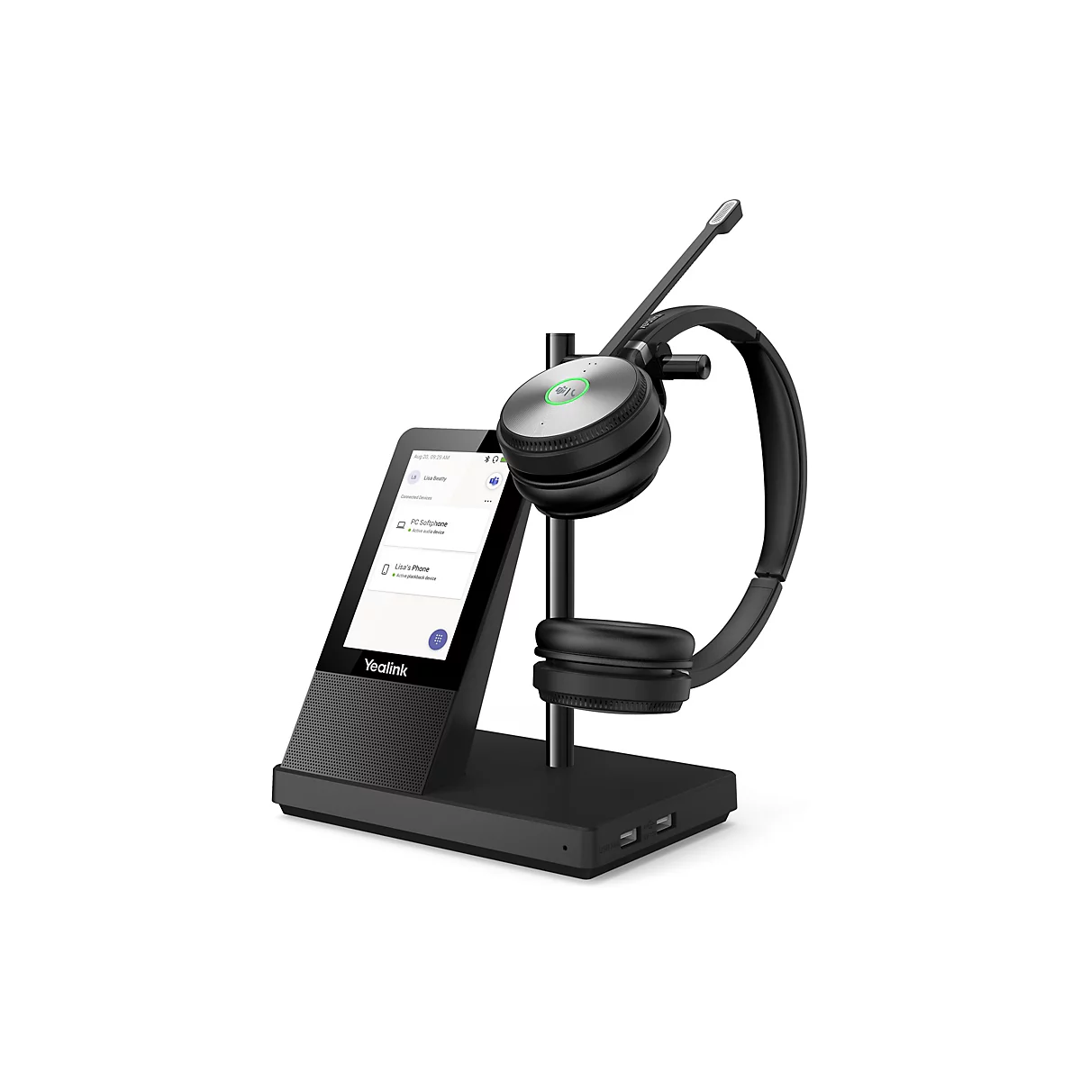 Yealink WH66 Dual X - Für Microsoft Teams - Headset - ohrumschließend - DECT - kabellos