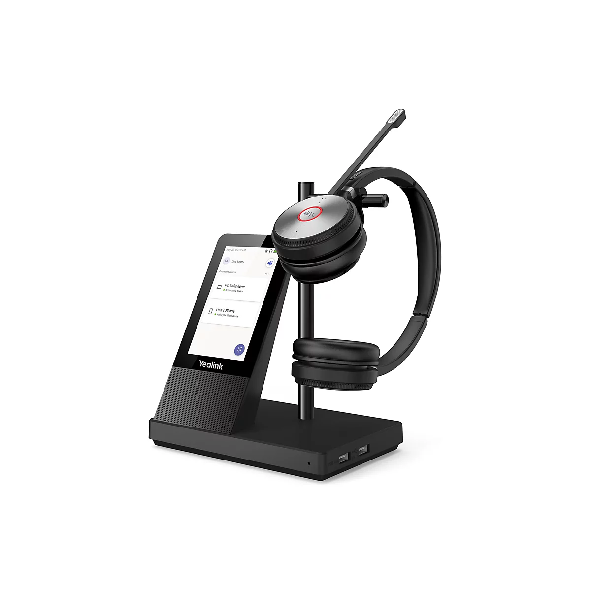 Yealink WH66 Dual X - Für Microsoft Teams - Headset - ohrumschließend - DECT - kabellos